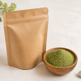 No-minimum kratom wholesale for smoke shops — retail-ready powder bags you can restock by the facing.